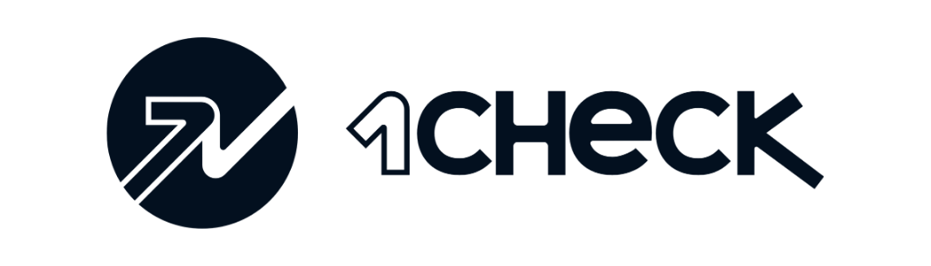1CHECK logo black