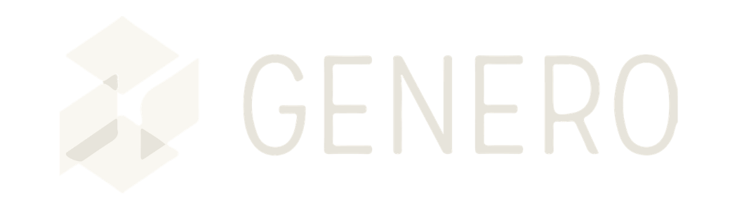 Genero Logo White