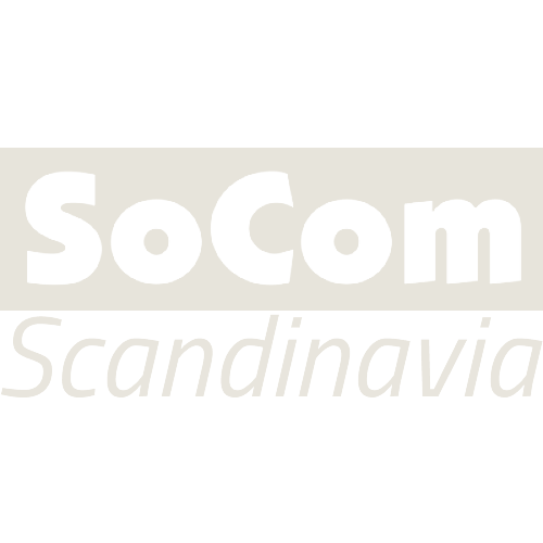 SoCom Scandinavia Logo white